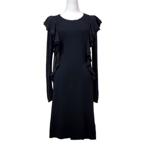 Ralph Lauren Black Knee Length Long Sleeves Size Large